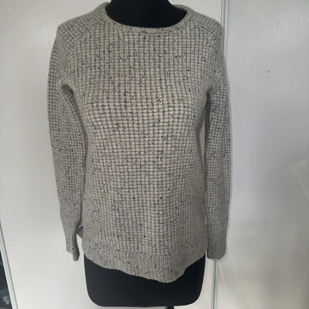 Athleta Cashmere Sweater Tunic Gray‎ Marble Size S